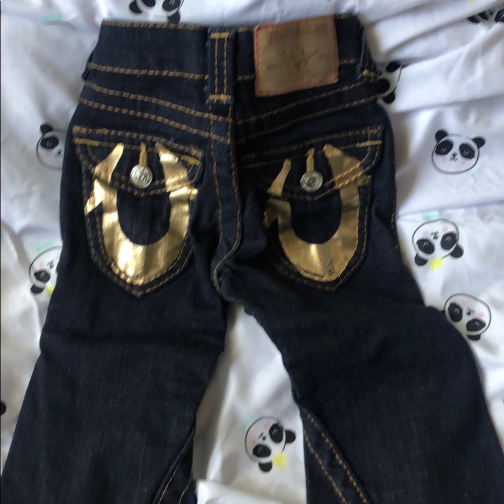 Limited edition true religion gold foil jeans